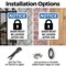 Signmission Door Must Be Locked, 7 in W x Rectangle, Plastic OS-2PACK-NS-P-710-V-11501 - alternate 4